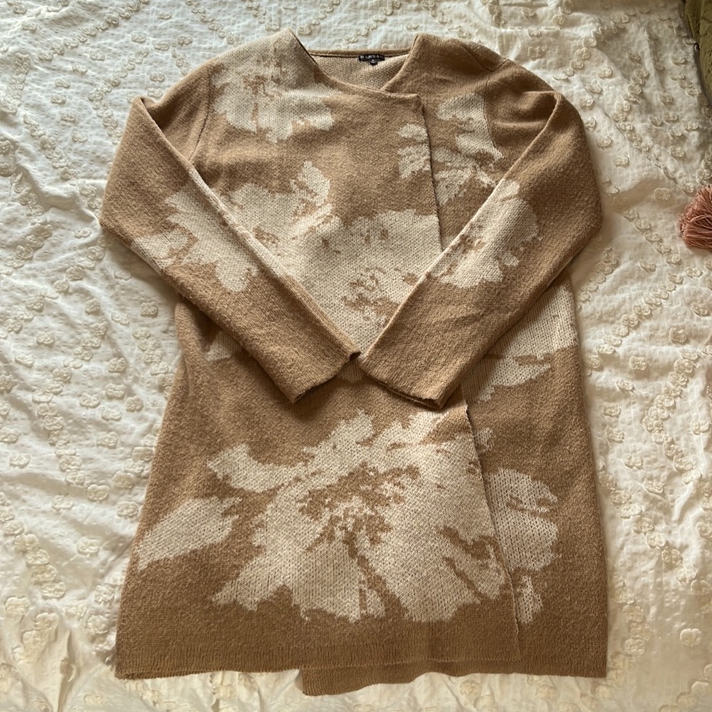 Hannah beige cozy cardigan sweater